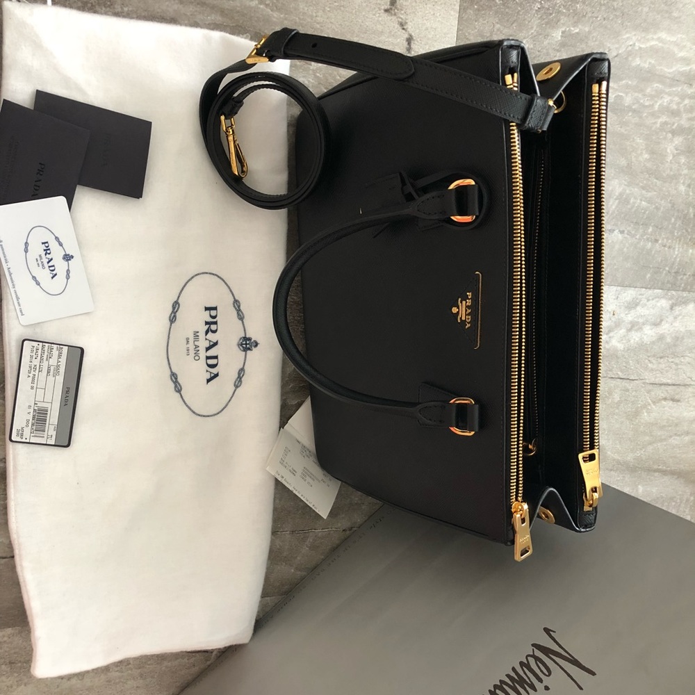 Black Prada Saffiano Bag
